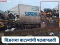 Satara: बिअरच्या बाटल्या भरलेल्या मालट्रकला कंटेनरची पाठीमागून धडक; चालक जखमी - Marathi News | A container rammed into a truck loaded with beer bottles near Nandalpur satara on the Pune Bengaluru National Highway from behind | Latest satara News at Lokmat.com