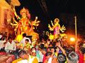 ‘उदे गं अंबे उदे’च्या गजरात दुर्गामूर्तींचे विसर्जन - Marathi News | Immersion of Durga idols in 'Uday Gan Ambe Uday' | Latest satara News at Lokmat.com