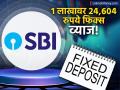 एसबीआयमध्ये १००००० रुपयांवर मिळतंय २४,६०४ चे निश्चित व्याज; एफडीचा कालवधी किती? - Marathi News | SBI is offering a fixed interest of 24,604 on Rs 100,000; What is the tenure of the FD? | Latest business News at Lokmat.com