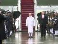 राष्ट्रगीत सुरु होते, तितक्यात पाऊस कोसळू लागला; मोदी भिजले पण... - Marathi News | As the national anthem began, rain started; PM Narendra Modi got wet but... America Tour | Latest international News at Lokmat.com