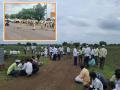 बारा गावच्या शेतकऱ्यांनी रोखली, 'शक्तीपीठ महामार्गा'ची मोजणी...! - Marathi News | Farmers from twelve villages stopped the counting of Shaktipith Highway | Latest latur News at Lokmat.com