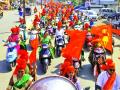 अकोला : शिवजयंतीच्या सहभागासाठी मोटारसायकल रॅली! - Marathi News | Akola: Motorcycle rally for the participation of Shiv Jayanti! | Latest akola News at Lokmat.com