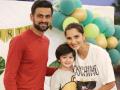Sania Mirza and Shoeb Malik celebrates son Izhaan Mirza Malik's birthday with Pakistan Cricket team. - Hindi News | Sania Mirza and Shoeb Malik celebrates son Izhaan Mirza Malik's birthday with Pakistan Cricket team. | Latest entertainment Photos at Lokmattimes.com