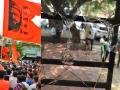 Maratha Reservation: मराठा आंदोलन चिघळलं; साताऱ्यात काँग्रेस-राष्ट्रवादीचं कार्यालय फोडलं, अन्... - Marathi News | Maratha Reservation: Maratha agitation; NCP and Congress offices were blown up in Satara | Latest politics News at Lokmat.com
