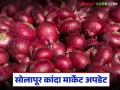 Kanda Market : सोलापूर बाजार समितीमध्ये ४१० ट्रक कांद्याची आवक; वाचा काय मिळतोय दर? - Marathi News | Kanda Market : 410 trucks of onions arrived at Solapur Market Committee; Read what is the price being paid? | Latest agriculture News at Lokmat.com