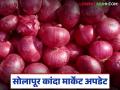 Kanda Bajar Bhav : सोलापुरात कांद्याची आवक घटल्यामुळे दरात झाली वाढ; वाचा कसा मिळतोय दर? - Marathi News | Kanda Bajar Bhav : Prices have increased due to reduced onion arrival in Solapur; Read how the price is being obtained? | Latest agriculture News at Lokmat.com