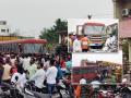एसटी ड्रायव्हरच्या शर्यतीमुळे अपघात, ब्रेक फेल झाल्याची बतावणी, एक जण ठार - Marathi News | Pune: Accident due to ST driver racing, pretending to fail brakes, one killed | Latest pune News at Lokmat.com