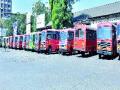 एसटी कर्मचा-यांचे रास्ता रोको आंदोलन   - Marathi News |  Stop the movement of ST employees | Latest thane News at Lokmat.com