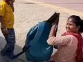 असह्य वेदना पण लेकाने शिकावं ही एकच इच्छा; माऊलीचा 'हा' Video पाहून पाणावतील डोळे - Marathi News | Video strong mother may be physically challenged but her courage walks her child to school every day | Latest sakhi News at Lokmat.com