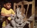 Ganpati Festival -चिमुकल्या मेधांशने साकारला इक्रोफें्रडली गणपती - Marathi News | Ganpati Festival -Chimukalya Medhansh made eco-friendly Ganpati | Latest sindhudurga News at Lokmat.com