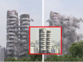 Twin Tower Demolition: 800 कोटींचे ट्विन टॉवर्स, पाडण्यासाठी लागले फक्त 17.55 कोटी; नेमका वाद काय होता? जाणून घ्या... - Marathi News | Twin Tower Demolition: Noida Supertech twin towers demolished in just 10 seconds, See Photos... | Latest national Photos at Lokmat.com