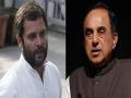 ...म्हणून स्वामी सतत म्हणताहेत, 'राहुल गांधी भारतीय नाहीतच!' - Marathi News | Govt Notice to Rahul Gandhi After Subramanian Swamy's Complaint Over British Citizenship | Latest national News at Lokmat.com