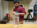 #BottleCapChallenge चा मराठी सेलिब्रेटींचा हा व्हिडिओ पाहून पोट धरून हसाल - Marathi News | Swapnil Joshi, Amruta Khanvilkar and Siddharth Chandekar took BottleCapChallenge | Latest filmy News at Lokmat.com