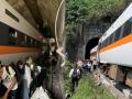 Taiwan Train Derails Photos :ताइवान में ट्रेन हादसे की तस्वीरें, सुरंग में पटरी से उतरे कोच! - Hindi News | Taiwan Train Derails Photos Train derail death toll viral news | Latest world Photos at Lokmatnews.in