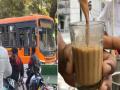 Video: चहासाठी काय पण..! भररस्त्यात ड्रायव्हरने थांबवली बस, ट्रॅफिकमध्ये लोकांची बोंबा-बोंब... - Marathi News | Video: anything for tea..! Bus driver stopped the bus and went for tea | Latest social-viral News at Lokmat.com
