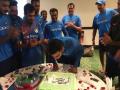IND vs WIN 5th ODI  : भारतीय संघाने कापला विजयाचा केक, पाहा खास व्हिडीओ - Marathi News | IND vs WIN 5th ODI: India's cake of victory cut, watch special video | Latest cricket News at Lokmat.com