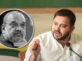 Amit Shah vs Tejashwi Yadav:  "अमित शाह ना राजकीय नेते वाटतात, ना देशाचे गृहमंत्री"; तेजस्वी यादव यांचा पलटवार - Marathi News | Tejashwi Yadav gives befitting reply to Amit Shah over criticism about Lalu Prasad Yadav Nitish Kumar Bihar Politics | Latest national News at Lokmat.com