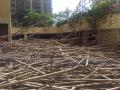 ठाण्यात रंगकामासाठी बांधलेली परांची कोसळली; 11 कामगार जखमी - Marathi News | Thane : bambu construction fall down at runwal garden city, 11 persons injured | Latest thane News at Lokmat.com