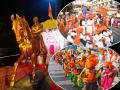 शिवजयंती : 'जय भवानी, जय शिवाजी'; शिव जयघोषाने दुमदुमला आसमंत सारा, शिवरायांना मानाचा मुजरा - Marathi News | Chhatrapati Shivaji Maharaj Jayanti 2020 celebration in maharashtra | Latest maharashtra Photos at Lokmat.com