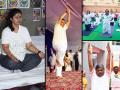 नेत्यांचा 'योगा'त्सव, आम्ही सारे 'योगा-डे' - Marathi News | Leaders 'Yoga', we all 'Yoga Day' | Latest national Photos at Lokmat.com