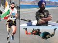 कारगिल युद्धात पाय गमावलेला जिगरबाज जवान बनला स्काय डायवर - Marathi News | kargil war hero Mejor D. P. Singh completes skydive | Latest national Photos at Lokmat.com