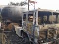वर्धा जिल्ह्यात धावत्या टँकरची केबिन जळून खाक - Marathi News | Burn the cabin of a running tanker in Wardha district | Latest vardha News at Lokmat.com