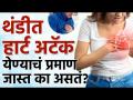 थंडीत हार्ट अटॅक येण्याचं प्रमाण जास्त का असतं? Risk Of Heart Attack In Winter | Health Tips - Marathi News | Why is heart attack more common in cold? Risk Of Heart Attack In Winter | Health Tips | Latest health Videos at Lokmat.com