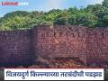 Sindhudurg: विजयदुर्ग किल्ल्याचा बुरूज लाटांच्या माऱ्याने ढासळला, तटबंदी ढासळण्याची मालिका चालूच - Marathi News | The tower of Vijaydurg Fort collapsed due to the impact of waves | Latest sindhudurga News at Lokmat.com