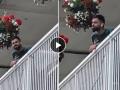 Virat Kohli argument with fan : विराट कोहली अन् चाहत्यामध्ये 'तू तू मैं मैं!'; ड्रेसिंग रुमच्या बालकनीतून झालेला राडा कॅमेरात कैद, Video  - Marathi News | LEI vs IND : Virat Kohli's vociferous argument with fan from dressing room balcony for troubling Nagarkoti with photo requests, Video | Latest cricket News at Lokmat.com