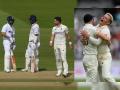 India vs England 2nd Test : विराट कोहलीनं इंग्लंडच्या जेम्स अँडरसनला डिवचलं, पण सॅम कुरननं घेतला बदला, Video  - Marathi News | India vs England 2nd Test : verbal battle between Virat Kohli and James Anderson, butt Kohli has been dismissed by Sam Curran, Video  | Latest cricket News at Lokmat.com