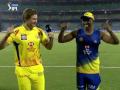 IPL 2019 : DJ ब्राव्होच्या गाण्यावर थिरकला शेन वॉटसन, Video - Marathi News | IPL 2019 : Shane Watson dances to DJ Bravo's tune after DC vs CSK match | Latest cricket News at Lokmat.com