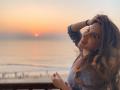 स्मिता गोंदकरने शेअर केला नवा फोटो - Marathi News | Smita gondkar enjoying sunset | Latest filmy News at Lokmat.com