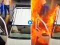 Video: पेट्रोल पंपावर कारचा दरवाजा कधीच उघडू नका; वाचा कारण - Marathi News | Video: Never open a car door at a petrol pump; Read scientific reason | Latest auto News at Lokmat.com