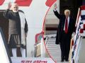 Donald Trump's India Visit : डोनाल्ड ट्रम्प आणि पंतप्रधान मोदींच्या विमानात 'हा' आहे फरक - Marathi News | Donald Trump's India Visit know the differences between donald trumps air force one and narendra modis air india one | Latest national News at Lokmat.com
