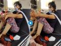 Corona positive girl : १० दिवस झाले ICU बेड मिळत नाही; तोंडावर ऑक्सिजन मास्क लावून एकटीच लढतेय तरूणी; समोर आला व्हिडीओ - Marathi News | Corona positive girl fighting for his life in covid emergency ward bravely doctor praises her see viral video | Latest social-viral News at Lokmat.com