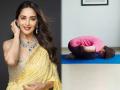 Madhuri yoga video : माधुरीने शेअर केला हॉट योगा व्हिडीओ; पाहा अन्नपचनासाठी योगासनं करण्याची योग्य पद्धत  - Marathi News | Madhuri shared yoga video : Madhuri shared hot yoga video; See the simple, right way to do yoga | Latest sakhi News at Lokmat.com