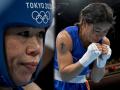 Tokyo Olympic, Mary Kom : ना टीम इंडियाचं नाव, ना तिचं; लढतीपूर्वी मेरी कोमला आयोजकांनी बदलायला लावली जर्सी, पण का? - Marathi News | Tokyo Olympic : Mary Kom was asked to change her jersey right before the bout, know the reason | Latest other-sports Photos at Lokmat.com