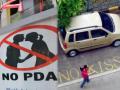 'NO KISSING ZONE' रस्त्यावर लिहिले; कपल्सच्या किसींगमुळे मुंबईतील सोसायटीतील रहिवासी हैराण - Marathi News | 'NO KISSING ZONE' written on the road; Harassment of Mumbai's society residents due to couples kissing | Latest mumbai News at Lokmat.com