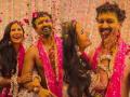 Vicky Kaushal Katrina Kaif : हळदी समारंभाचे फोटो पाहिलेत का? - Marathi News | Vicky Kaushal and Katrina Kaif share dreamy pictures from their Haldi Ceremony | Latest filmy Photos at Lokmat.com