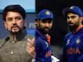 विराट कोहली आणि रोहित शर्मा यांच्यातील वादात आता केंद्रीय क्रीडामंत्री अनुराग ठाकूर यांची उडी, म्हणाले, खेळापेक्षा मोठा कुणी नाही - Marathi News | Union Sports Minister Anurag Thakur has jumped into the fray between Virat Kohli and Rohit Sharma, saying no one is bigger than the game. | Latest cricket News at Lokmat.com