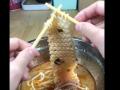 Woman used noodles to make sweater : बाईनं कमालच केली! चक्क नुडल्स वापरून विणलं स्वेटर; ६० लाखांपेक्षा जास्त वेळा पाहिला गेला व्हिडीओ - Marathi News | Woman used noodles to make sweater internet shocked to see it watch viral video | Latest sakhi News at Lokmat.com