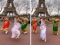 Viral Video: आयफेल टॉवरसमोर तीन मैत्रिणींचा आलिया भट-गंगुबाई फेम 'ढोलिडा' डान्स... पाहा व्हायरल व्हिडिओ - Marathi News | Stunning performance on 'Dholida' song from Alia Bhat's movie 'Gangubai Kathiawadi' in front of Eiffel tower, Paris  | Latest sakhi News at Lokmat.com