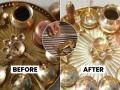 How to Clean Brass Utensils : तांब्या पितळाची कळकट भांडी झटपट होतील चकचकीत; 5 टिप्स, पुजेची भांडी पटकन चमकतील - Marathi News | How to clean brass at home tips to clean pital murti : 6 Tips For Cleaning Brass God Idols At Home | Latest sakhi Photos at Lokmat.com