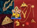 गणेशोत्सवात आकर्षक, पारंपरिक दागिन्यांनी खुलवा बाप्पाचं रूप; पाहा लेटेस्ट ज्वेलरी डिजाइन्स - Marathi News | Ganpati Jewellery : Best Ganpati Jewellery options Ganpati Necklace Haar | Latest sakhi Photos at Lokmat.com