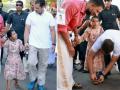 Rahul Gandhi : भारत जोडो यात्रेदरम्यान चिमुकलीला घातली सँडल; राहुल गांधींनी जिंकलं सर्वांचं मन, फोटो व्हायरल - Marathi News | Bharat jodo yatra Rahul Gandhi wears sandals to an innocent girl see heart touching picture | Latest national News at Lokmat.com