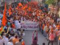 सोलापुरात जय श्रीरामचा नारा; हिंदू गर्जना मोर्चात हजारो तरूणांचा सहभाग - Marathi News | Jai Shri Ram's slogan in Solapur; Thousands of youth participated in the Hindu Garjana Morcha | Latest solapur News at Lokmat.com