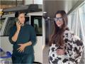 Gauahar Khan : गौहर खानने एअरपोर्टवर फ्लॉन्ट केला बेबी बम्प, चेहऱ्यावर आलाय प्रेग्नेंन्सीचा ग्लो - Marathi News | Gauhar khan was seen flaunting baby bump at the airport | Latest filmy News at Lokmat.com