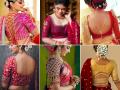 लग्नसराईसाठी नव्या साड्यांवर शिवा लेटेस्ट ब्लाऊज पॅटर्न्स; ब्लाऊजच्या १५ युनिक डिजाईन्स-येईल रॉयल लूक - Marathi News | Wedding Blouse Designs Front and Back : 15 Simple wedding blouse designs latest patterns | Latest sakhi Photos at Lokmat.com