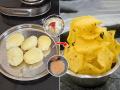 २ उकडलेले बटाटे-साबुदाण्याचे पीठ, १५ मिनिटतात ५० पापडाची पाहा सोपी कृती; तळताच फुलतील दुप्पट - Marathi News | Batata Papad Recipe-Check Out Easy Recipe | Latest sakhi News at Lokmat.com