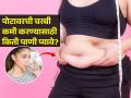 किती आणि कधी पाणी प्यायल्याने पोटावरची चरबी कमी होते? तज्ज्ञ सांगतात, पोट थुलथुलीत असेल तर.. - Marathi News | Can You Lose Belly Fat by Drinking Water? | Latest sakhi News at Lokmat.com